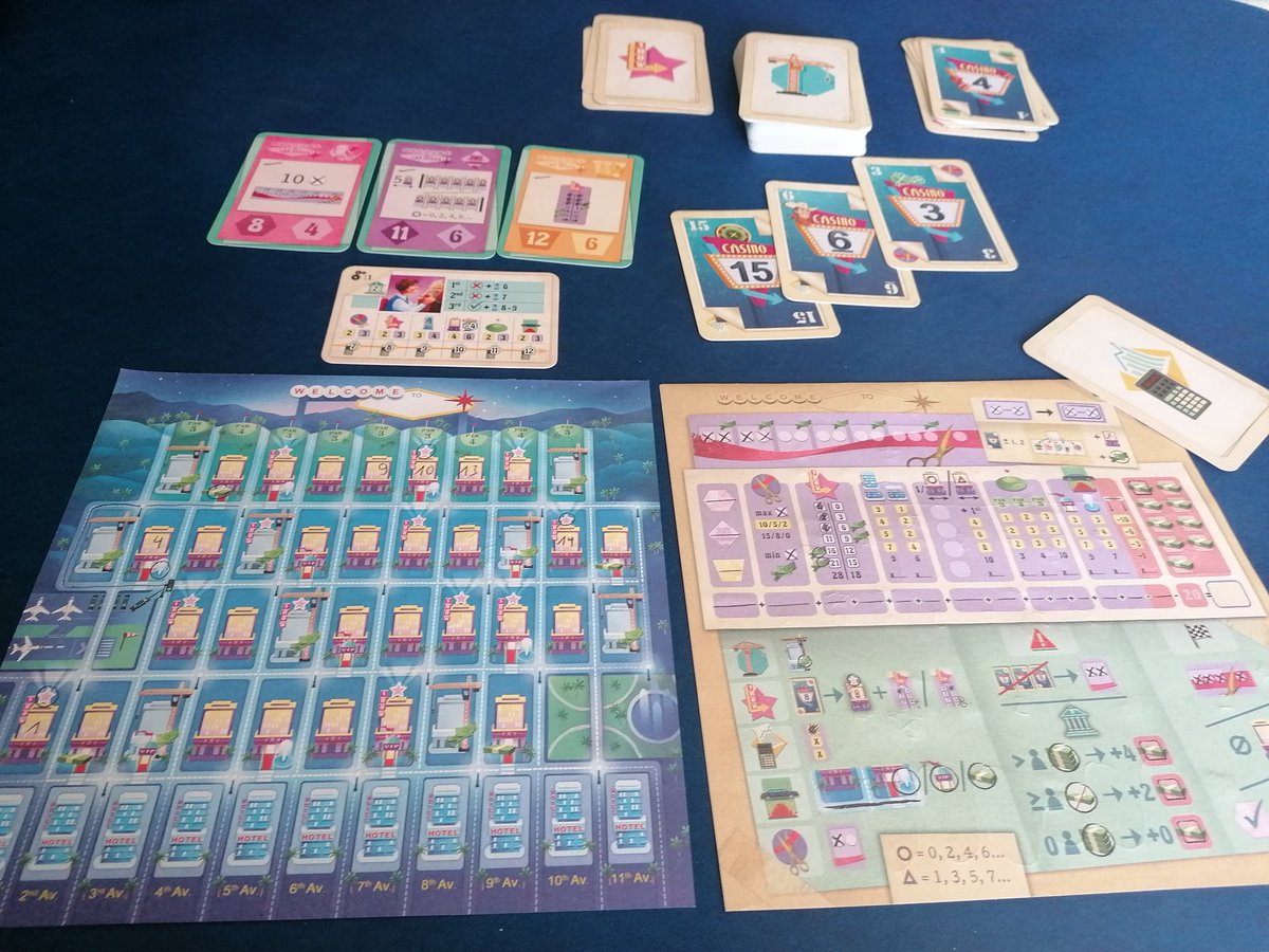 sologespielt's tweet photo. Tag 30 meines Roll&Write März - Jeden Tag ein Roll&Write Spiel
Heute Welcome to New Las Vegas. Welcome to +. Funktioniert im Kern ähnlich aber komplexer. Vielleicht zu kompliziert? Werden weiter Partien zeigen müssen
#sologespielt #rollandwrite #bluecocker https://t.co/5EwHHmeJ6b