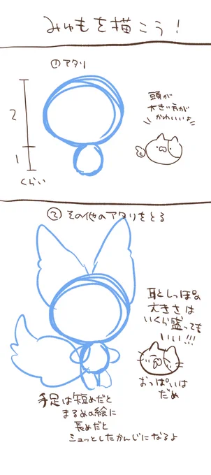 まったく参考にならないミューモンの描き方 