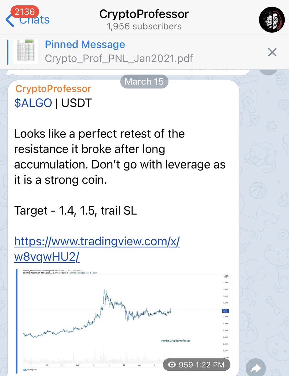 BundickAlexa's tweet photo. More than 100% profit for $ALGO.
Follow for FREE and make insane profits everyday- https://t.co/qTfvQpIa4P

$BTC $AAVE $BNB $SUSHI $SAND $WAVES $ANT $ATOM $ETH $SKY $NXS $ENJ $IDEX  $STMX $STORJ $SC $OM $HIVE $MITH $GRS $COS $CTSI $AION $RAMP $GO $MTL $OGN $WRX $AXS $WRX $QSP https://t.co/c76e7lGrTF