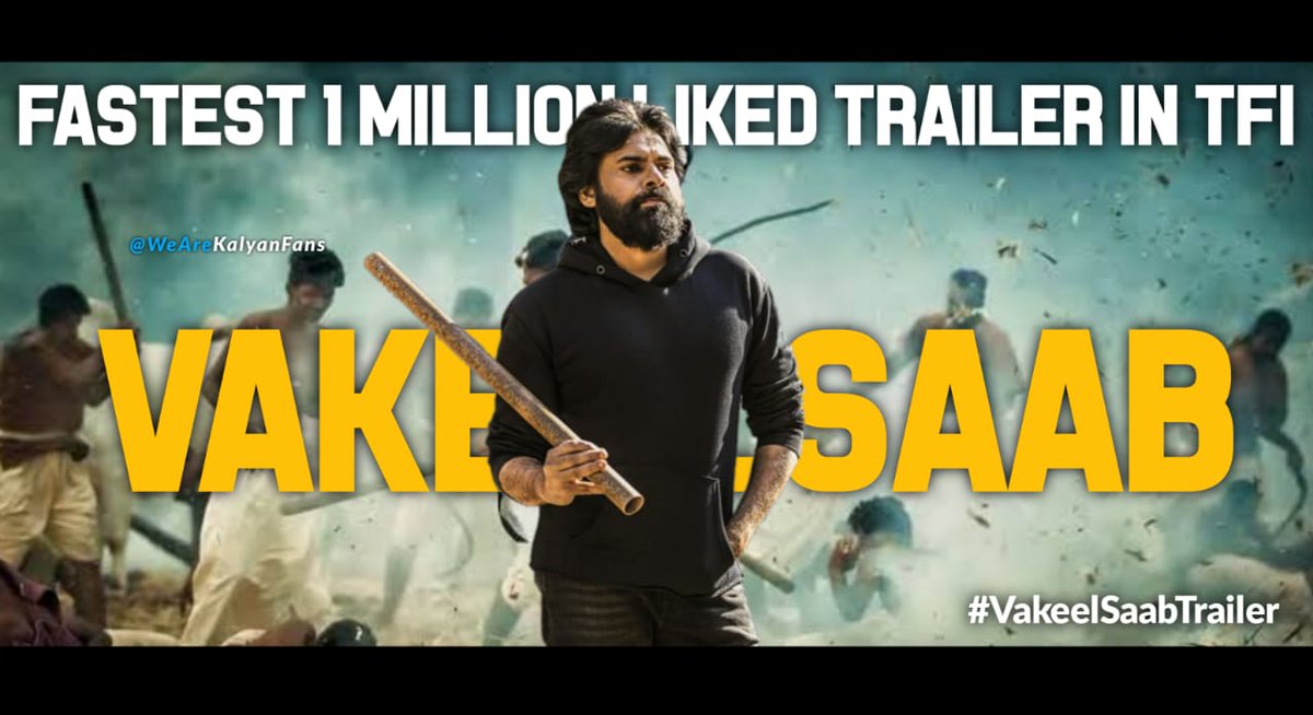 PavanpspkDvt2's tweet photo. He never ever tried to chase the records, But the Records has fallen for him all the time 💥

King of Craze @PawanKalyan 🔥

#VakeelSaabTrailerEuphoria https://t.co/WvvIXI3hVu