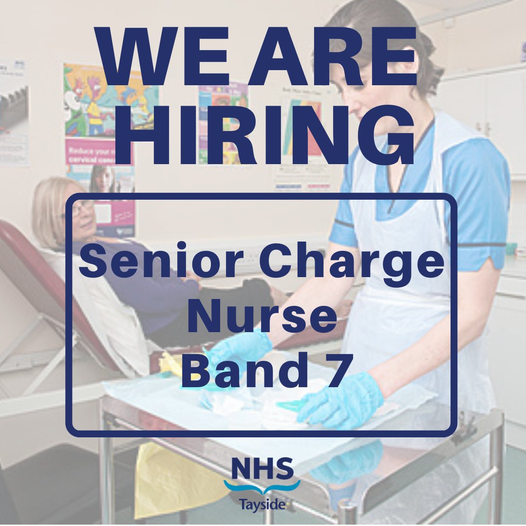 An exciting opportunity has opened up within the GP Unit at Pitlochry Community Hospital for an enthusiastic and motivated Senior Charge Nurse. Interested? Then apply now -  apply.jobs.scot.nhs.uk/displayjob.asp…