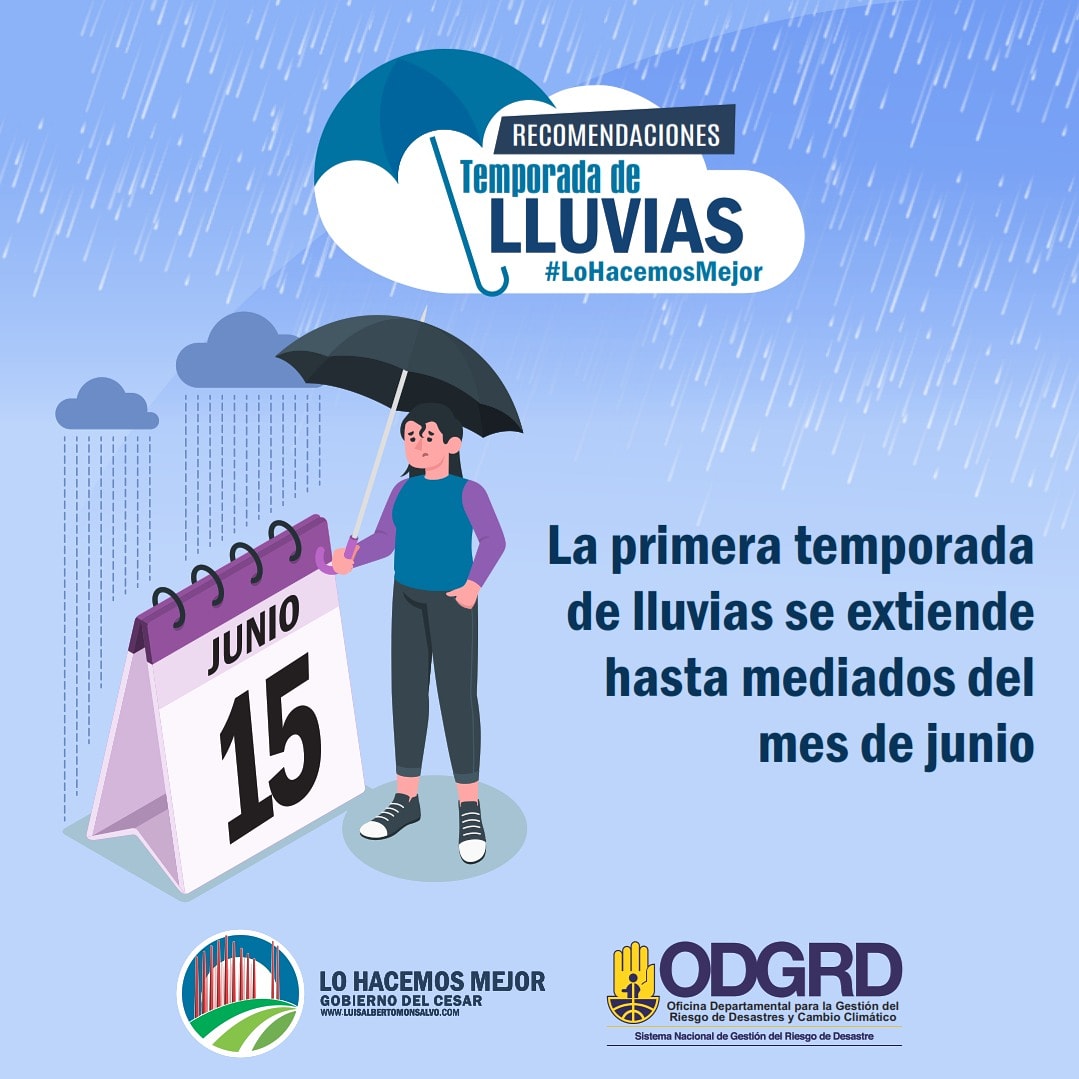 Consulte el estado del tiempo, en #TemporadaDeLluvias todos debemos estar preparados.

#LoHacemosMejor #Cesar #Colombia #Valledupar #Lluvias