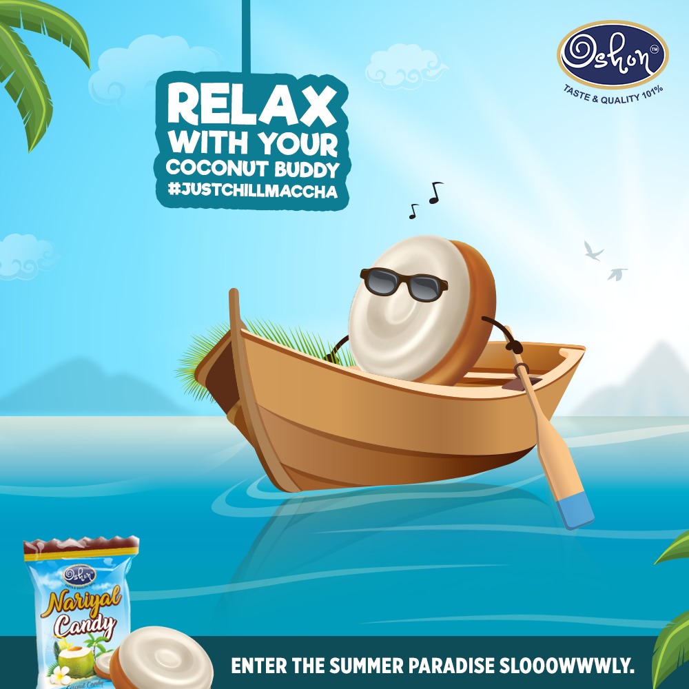 oshonindia's tweet image. Take a deep breath and take it slow while you have your chilling session with our Nariyal Candy. #JustChillMaccha

#oshonindia 
#funcandy 
#hyderabad 
#nariyalcandy 
#summer  
#chocolate 
#chocolatelovers 
#chocolates