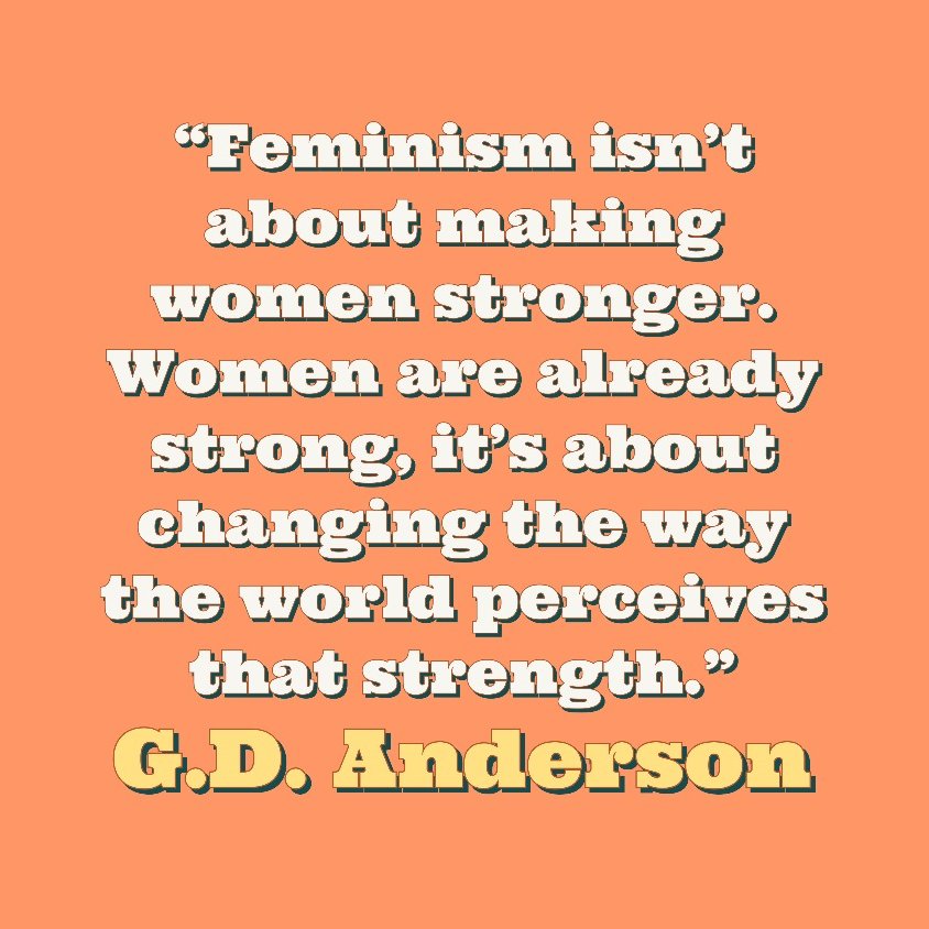 powerrtoyou's tweet photo. A fitting quote for #WomensHistoryMonth from @G_DAnderson https://t.co/RUXOwvSgDy