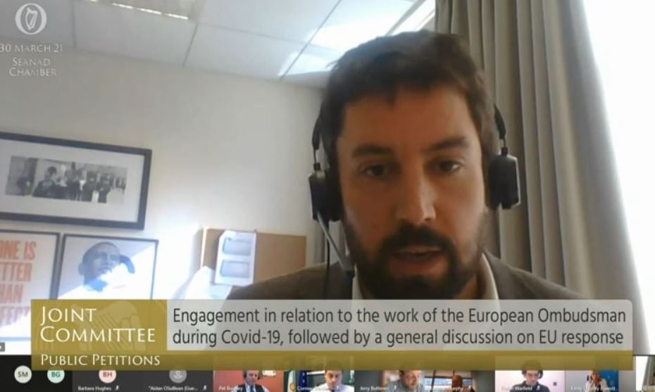 Very interesting engagement with the <a href="/EUombudsman/">European Ombudsman</a> today discussing the vaccine programme, EMA and other Covid-19 issues. Watch here - bit.ly/3cynRmU