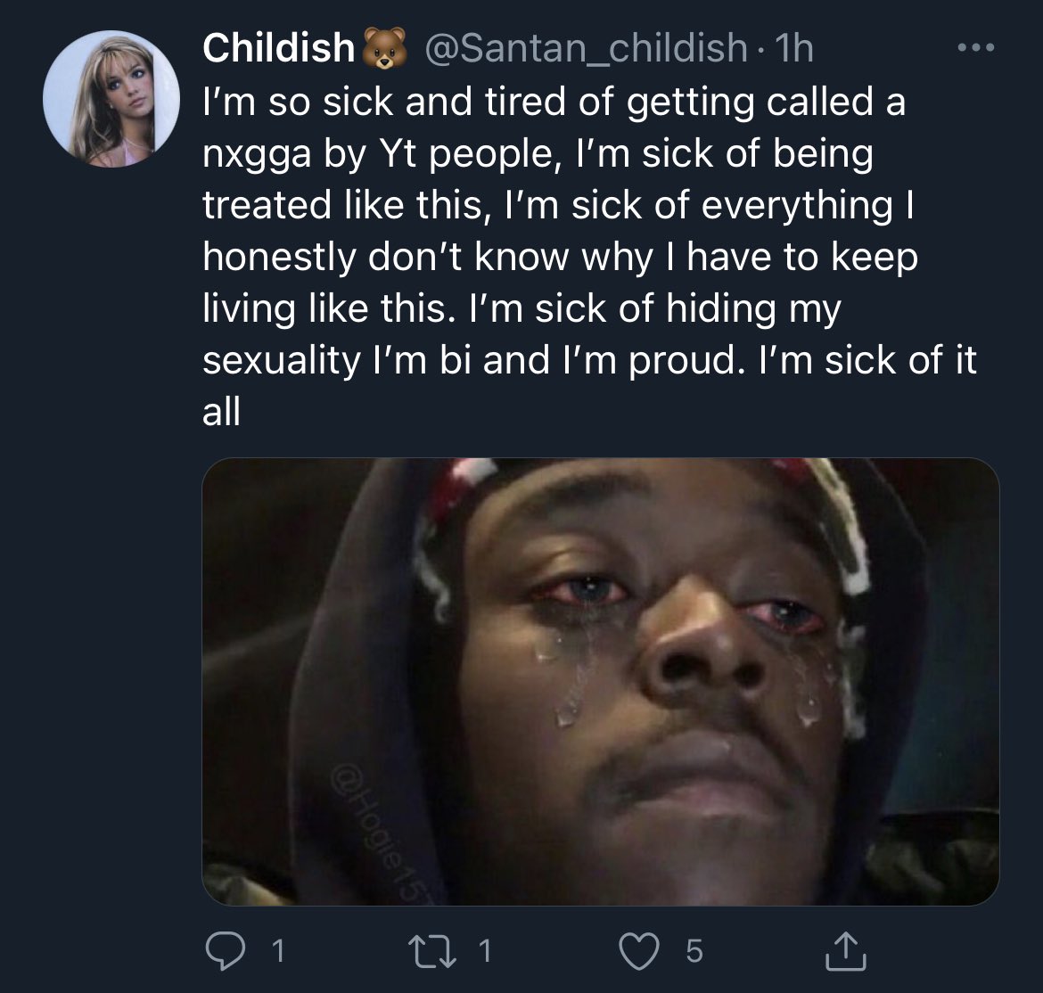 CAM_R_EN's tweet photo. I really hope Childish is okay. I don’t know what’s going on with him but he’s not okay mentally. I think that it’s best that he steps away from Twitter for a while just so he can get his head straight. https://t.co/AYDXfD7lMt