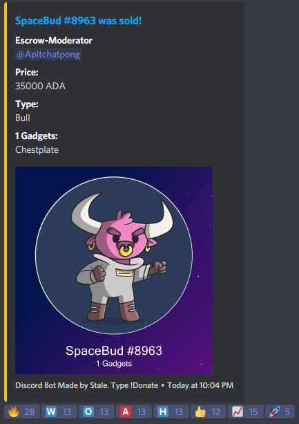 Dean_00K's tweet photo. Damn Imagine where the bulls will take us after #SpaceBudz get the exposure and publicity from the upcoming interview with @IOHK_Charles.

*imagine* June 2017, #CRYPTOPUNK's just launched on "THE" blockchain of blockchain's and you hesitated to pick a common up for under 1000ADA? https://t.co/W3G50YdvfE