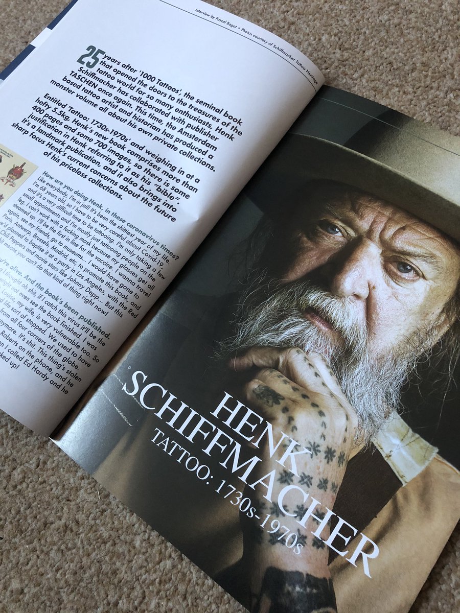 Henk schiffmacher’Hanky Panay’ in this month Total Tattoo magazine check out www.total tattoo.co.uk