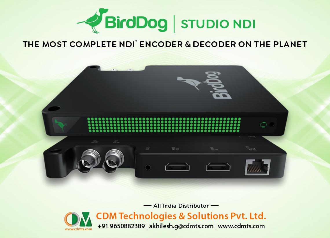 CDMTS's tweet photo. Studio #NDI is the world’s flagship NDI® #Encoder and #Decoder. Built around BirdDog’s custom NDI® silicon chip and housed in an aircraft grade aluminium case, Studio NDI has been engineered from the ground up for real-world users. 

#NDI #BirdDog #BirdDogFlex #flex4k #birddogtv https://t.co/9vHWUlQQEq