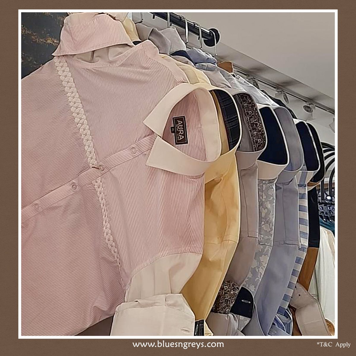 bluesngreys's tweet photo. You don’t have to sacrifice style for comfort with BluesNGreys new summer collection, a line of innovative yet casual essentials with those tiny little details that just floats by the eye, that gives a garment a special spark. Love the added deal of under ₹15,000/- [*T&amp;C Apply]. https://t.co/Ry6PB03dmT