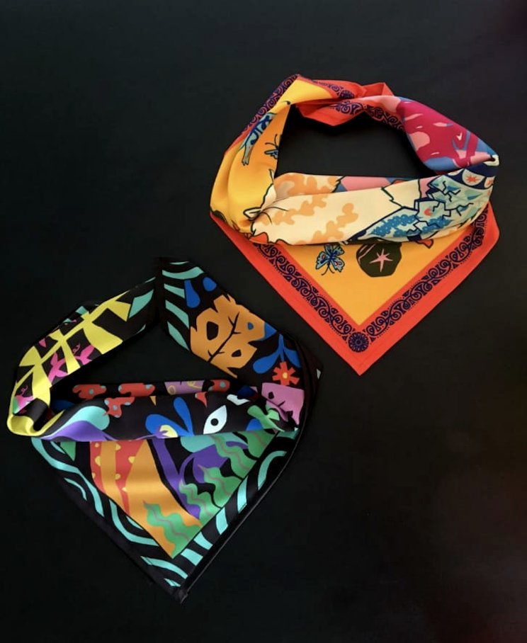 blog_miramama's tweet photo. Si tienen regalos que hacer en estas fechas aprovechen a #comprarlocal y apoyar proyectos de artistas emergentes.
María Eugenia Sellanes tiene esta edición limitada de pañuelos (seda compuesta por fibras de poliéster) 55x55cm - $850 pesos. Le encargan x insta: @laneyaylabestia https://t.co/b5v7mq9NIe