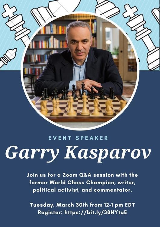 World Chess Champion Garry Kasparov