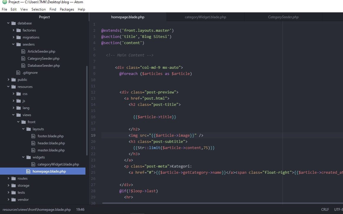 MuhendislikTmk's tweet photo. #Laravel #Blog #Web #Site #Tasarım https://t.co/bYtTOedbBo