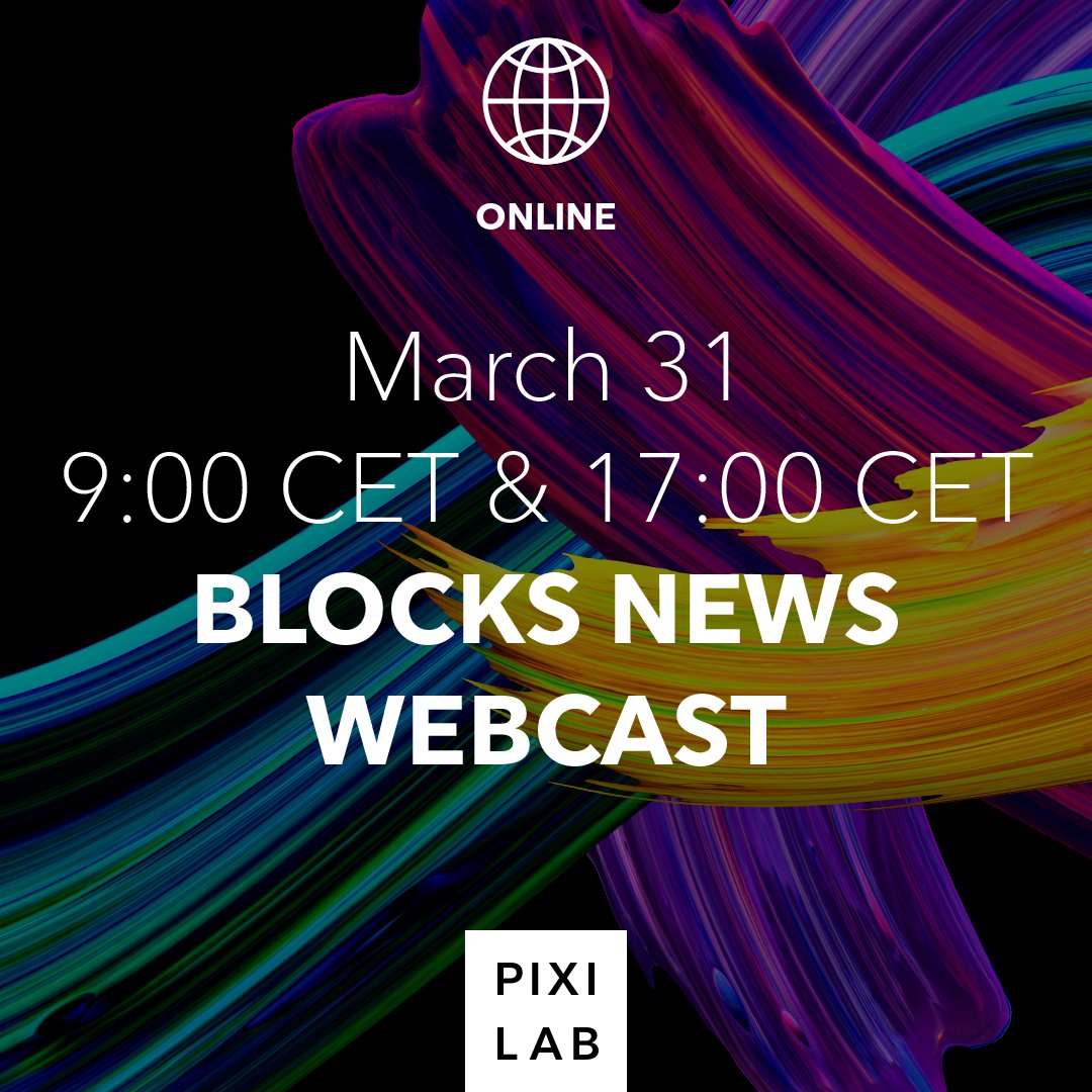 pixilabtech's tweet photo. Don't miss the PIXILAB Webcasts on March 31

Wednesday 9:00 CET
https://t.co/DWn6aGHiis

Wednesday, 17:00 CET
https://t.co/9qYla7EKv8 https://t.co/Yl1VjVasQB