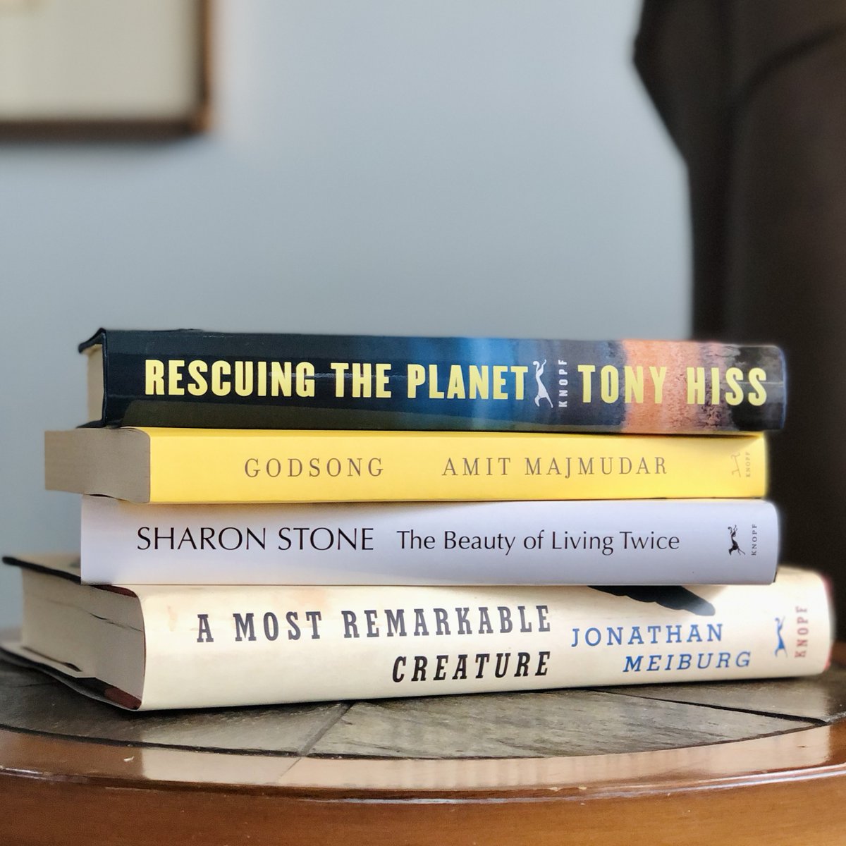 Four (4!) incredible new releases today! 😲

🌎 RESCUING THE PLANET
by Tony Hiss

🏹 GODSONG
by Amit Majmudar

🖤 THE BEAUTY OF LIVING TWICE
by <a href="/sharonstone/">Free Professor</a> 

🦅 A MOST REMARKABLE CREATURE
by <a href="/JonathanMeiburg/">Jonathan Meiburg</a>