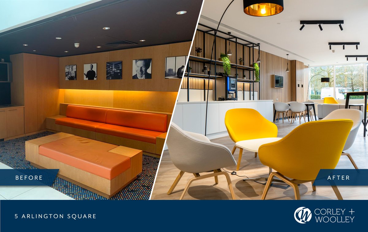 CorleyWoolley's tweet photo. This week’s #TransformationTuesday shows the astounding development of 5 Arlington Square in Bracknell🏛️Thank you to everyone involved -@tmdSurveyors  @GleedsGlobal  @Fabric @WatkinsPayneWP  

View all details at https://t.co/vy5oQIFYa4

#construction #fitout #building #team https://t.co/KOHlvVRSVM