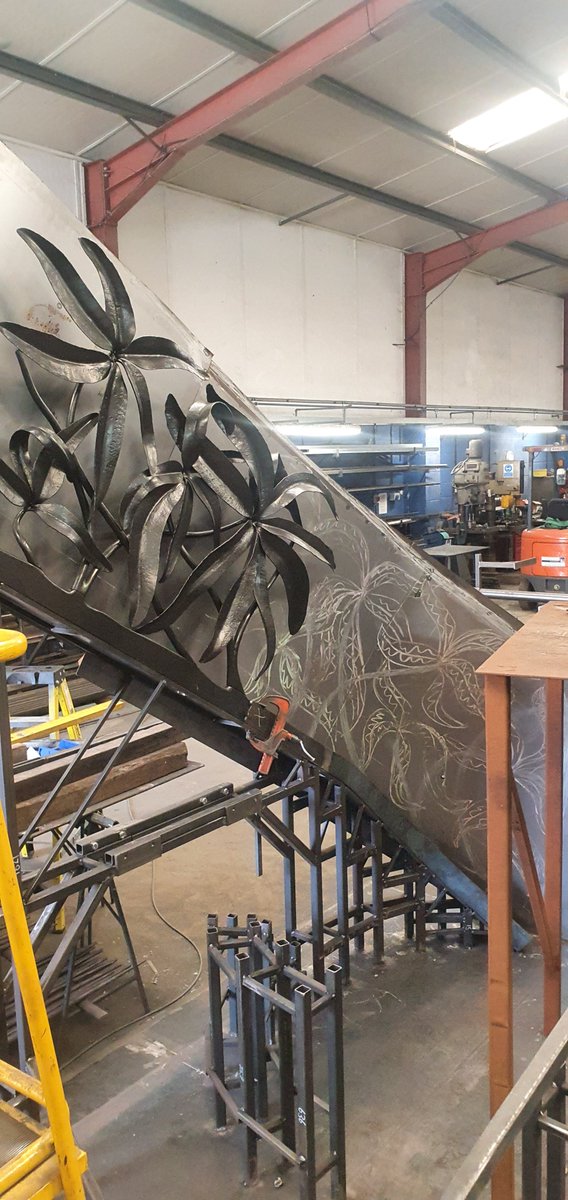 ForgingMatters's tweet image. Leaves all Formed, now build into a Balustrade