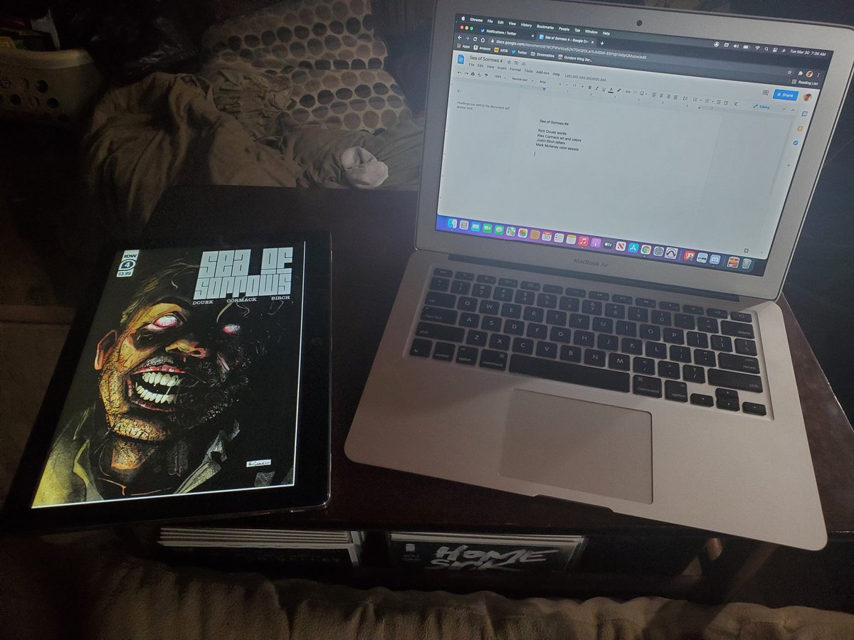 blaketmorgan's tweet image. Woke up early. Time for coffee and to embrace the terrifying madness of @IDWPublishing&apos;s Sea of Sorrows. I know what @JustinBirch was talking about, and I&apos;m totally in agreement. #blakesbuzz