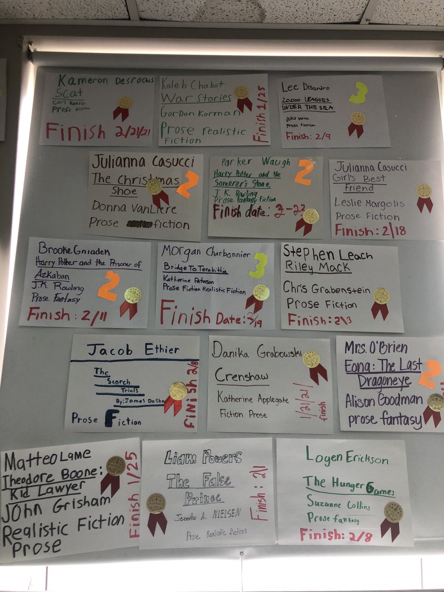 UxbWhitin's tweet photo. We’re so proud of all of the reading going on in Mrs. O’Briens ELA classes!
Keep reading!!! The finish line is close by!!!
#readwhenyoucan
#readforlife 
⁦@leanne_demarco⁩ 
⁦@DrFrankTiano⁩ 
⁦@UxbCurriculum⁩ 
⁦@UxbHSPrincipal⁩ https://t.co/aOYbWnWSxM