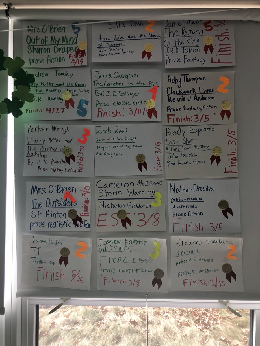 UxbWhitin's tweet photo. We’re so proud of all of the reading going on in Mrs. O’Briens ELA classes!
Keep reading!!! The finish line is close by!!!
#readwhenyoucan
#readforlife 
⁦@leanne_demarco⁩ 
⁦@DrFrankTiano⁩ 
⁦@UxbCurriculum⁩ 
⁦@UxbHSPrincipal⁩ https://t.co/aOYbWnWSxM