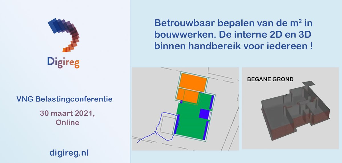 Digireg's tweet image. Per bouwniveau geven wij op de bouwtekening aan wat leef- niet leefbare ruimte.
Hieruit kan de totale aantal vierkante meters worden berekend
#DigiregEvent #VNGBelastingconferentie