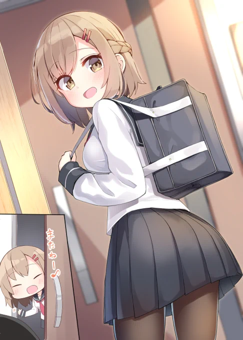 #今月描いた絵を晒そう
3月は旅行を楽しみにする幼馴染ちゃんの月だった 