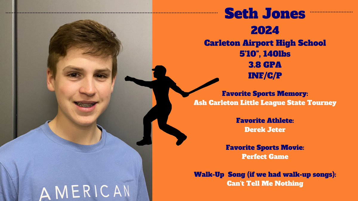 Crush15u's tweet photo. PLAYER SPOTLIGHT:
#9, Seth Jones
From Coach Mills, "Seth is a hard working, team player. A grinder, he can pitch, catch and play infield, doing whatever is asked to help the team. A solid bat from the left side, Seth is the kind of kid you want in your program."
@UNCOMMITTEDBSB https://t.co/I2Qfx8xtS8