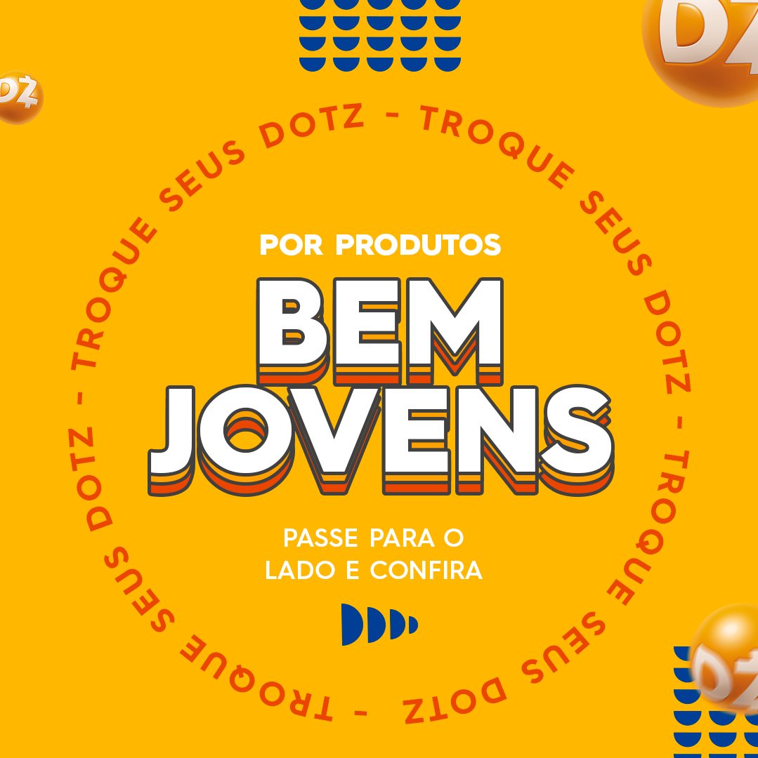 Programa_dotz's tweet image. Quem é jovem, sabe que é, não importa a idade. Por isso, separamos alguns produtos bem jovens para você trocar seus Dotz independentemente da sua idade. Passe pro lado e venha dar uma olhada!