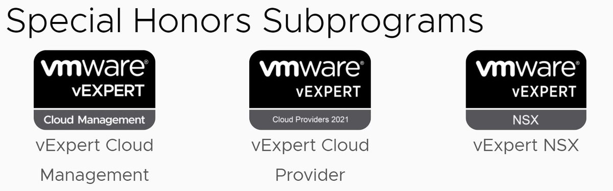 Alhamdulillah i have been recognized in #vExpert  Subprograms   
#VMware #vExpert #nsx 
#VMware #vExpert  #CloudManagement 
#VMware #vExpert #CloudProviders