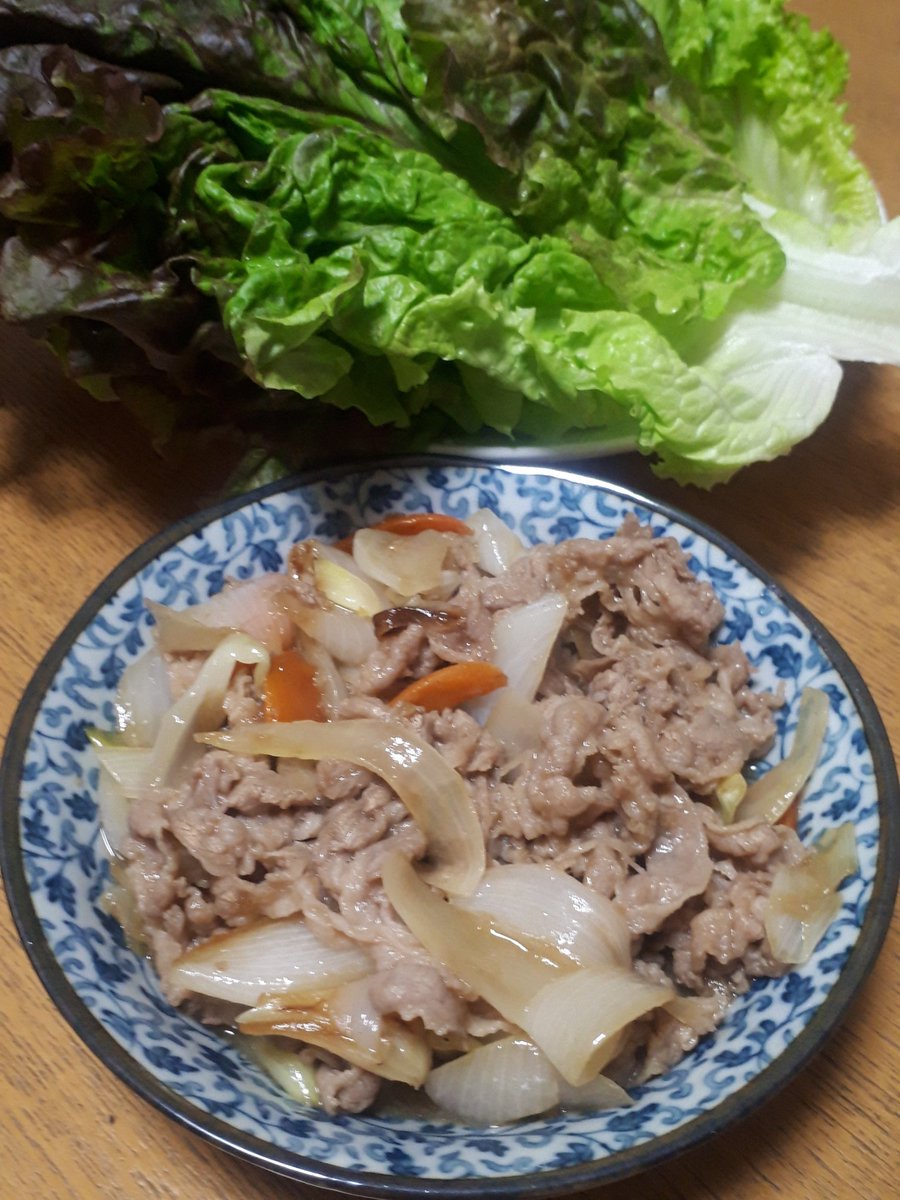 ট ইট র 花音 プルコギ サニーレタス 新玉ねぎは甘くて美味しい プルコギをサニーレタスに包んで食べると最高 おうちごはん 夜ご飯 料理好きな人と繋がりたい