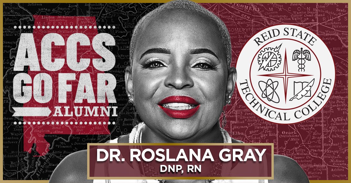 ACCS_Education's tweet photo. Voted one of the #topnurses in Alabama, Dr. Gray obtained credentials from two of Alabama’s community colleges. She became an #LPN after attending @ReidStateTech and completed an associate degree in nursing from @CoastalAlaCC .
Read more at https://t.co/oP4TZ9SX8K
#GoFarAlumni https://t.co/pyZ9RWlZon