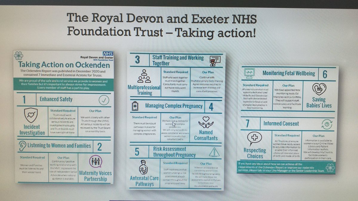 Well done @MaternityRde @RDEhospitals 'Ward to board -Taking Action' infographic for Ockenden recommendations as championed by @DOckendenLtd #bb5yo #betterbirths @MatNeoSIP @sw_ahsn  @SWPatientsafety