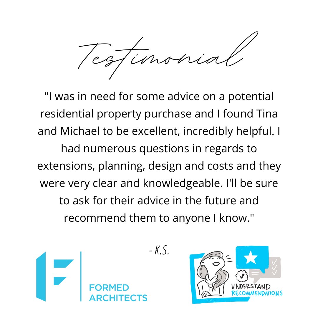 FormedAD's tweet photo. Positive client feedback keeps us going ๐ It's great to hear that our hard work is noticed and appreciated ๐
#testimonial #clientsay #customersatisfaction #feedback #property #londonarchitect #chiswickarchitect #hapycustomer #architects #residential https://t.co/tJY2emVnYI