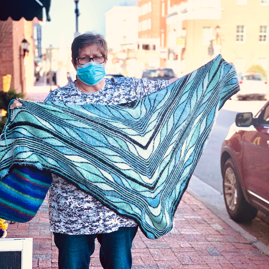 HouseMtnYarnCo's tweet photo. The beautiful Butterfly/Papillon shawl designed by Marin Melchior and made by one of our very talented customers!
.
.
.
.
.
#knitting
#knitshawl
#knittersofinstagram
#shortrowknitting
#papillonshawl
@marinjaknits
#shoplocal
#lexingtonva
#lys
#offtheneedles https://t.co/3S427tVicD