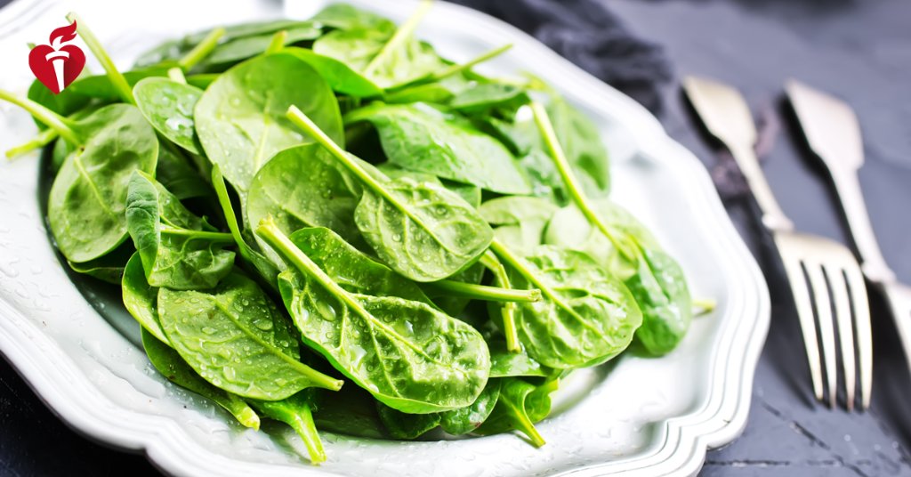 Need to eat more greens? Packed with nutrients and antioxidants, spinach is one of your best bets. And you can eat it raw or cooked – just make sure to give it a good wash first.