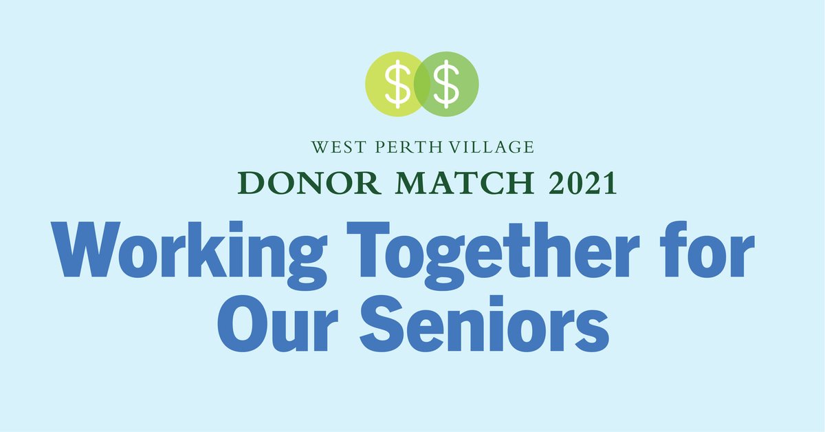 Here at Zehr Insurance, we’ve pledged $10,000 to West Perth Village Donor Match. For every dollar you donate, we’ll match it.  Please give generously today - and we will too! Visit westperthvillage.ca/donations/ and click the donor match box, or call 519-348-8612 ext. 223