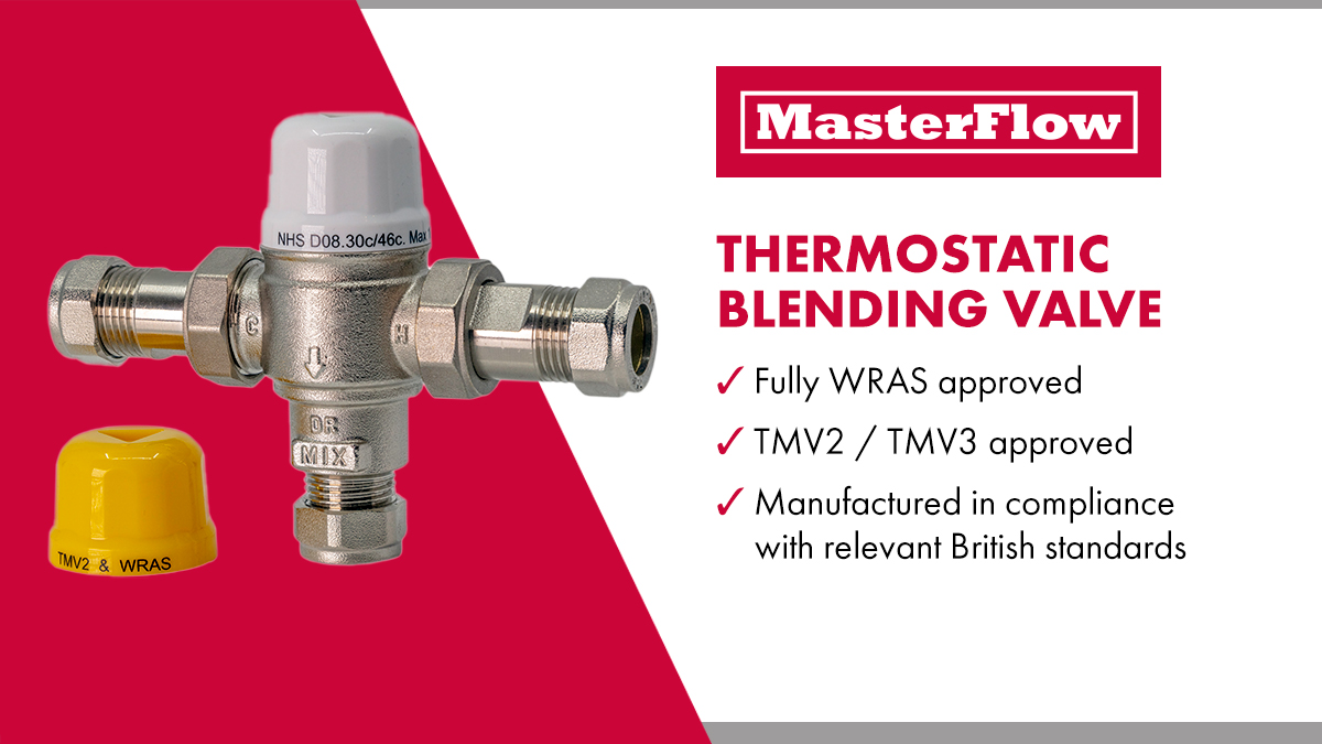 Why stock two when one will do TMV2/TMV3 in one valve. Suitable for Domestic Dwellings as well as Commercial properties #Masterflow #Nameyoucantrust