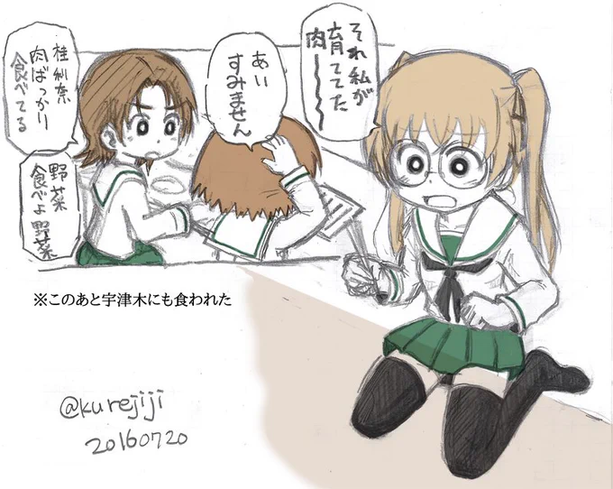 ウサギさんチームの焼肉
#ガルパンワンドロ作品再投稿企画 

THEウサギさん様 ep.0 