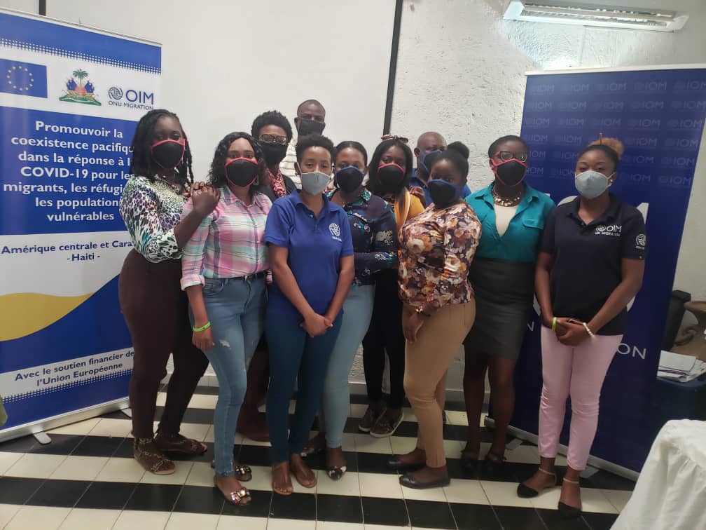 IOMHaiti's tweet photo. @IOMHaiti a organisé deux séances de formation sur l’assistance psychosocial, la santé mentale et la protection des migrants à #CapHaitian & #Ouanaminthe du 22-27 mars avec la participation de #ONM, #IBESR, #MJSP, #PNH, #POLIFRONT, #CASEC, #BPM et #OSC
@EuropAid @EUDelegationHt https://t.co/biUEaQF8w6