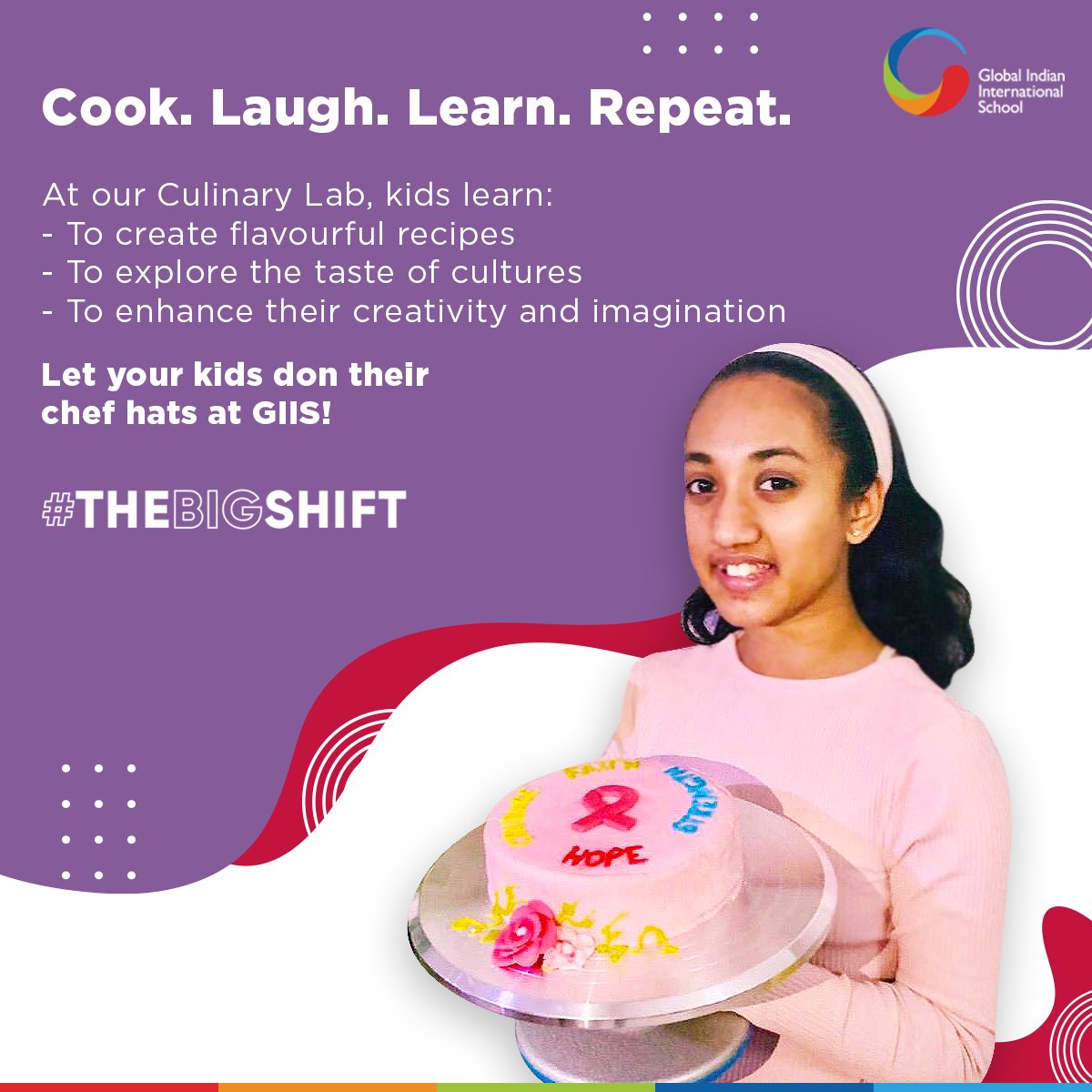 GIISDXB's tweet image. Dining properly and cooking scrumptiously requires knowledge and practice. Don't worry, at our culinary lab, your kids learn all this and more. We teach essential life skills for a brighter tomorrow.
#TheBigShift #CulinaryLab #GIISDXB