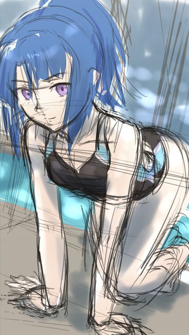 怜 水着 色ラフ 