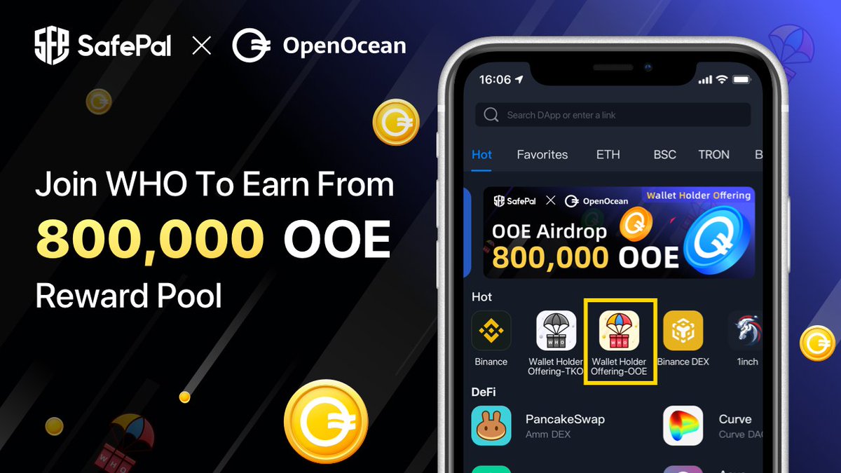 SafePal - Crypto Wallet (@isafepal) on Twitter photo WHO is HERE❓
<a href="/OpenOceanGlobal/">OpenOcean - A leading DeFi Aggregator</a> is HERE🎉
Don't miss out on this new <a href="/iSafePal/">SafePal - Crypto Wallet</a> Wallet Holder Offering WHO Partner🥳
⛔️DO NOT TRADE ON <a href="/OpenOceanGlobal/">OpenOcean - A leading DeFi Aggregator</a> UNTIL AFTER WHITELIST SNAPSHOT⛔️
Download <a href="/iSafePal/">SafePal - Crypto Wallet</a> App
safepal.io/download
🔽Guide
blog.safepal.io/safepal-wallet… WHO is HERE❓
<a href="/OpenOceanGlobal/">OpenOcean - A leading DeFi Aggregator</a> is HERE🎉
Don't miss out on this new <a href="/iSafePal/">SafePal - Crypto Wallet</a> Wallet Holder Offering WHO Partner🥳
⛔️DO NOT TRADE ON <a href="/OpenOceanGlobal/">OpenOcean - A leading DeFi Aggregator</a> UNTIL AFTER WHITELIST SNAPSHOT⛔️
Download <a href="/iSafePal/">SafePal - Crypto Wallet</a> App
safepal.io/download
🔽Guide
blog.safepal.io/safepal-wallet…
