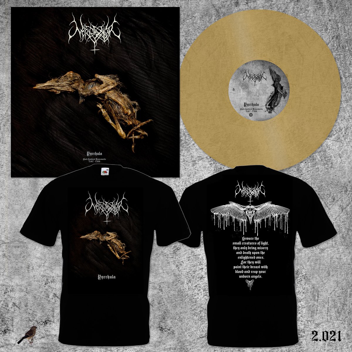 COLDSPRINGHQ's tweet photo. Out 7 May: NORDVARGR 'Pyrrhula' Ltd Coloured LP / T-Shirt. A special vinyl edition of the #BlackAmbient masterpiece from @nrdvrgr #MZ412. Restored from the original masters, and further refined for the vinyl format. Ltd 500 pale amber vinyl #drone #doom
https://t.co/lbr7nqaslg https://t.co/FMKEd22oJE