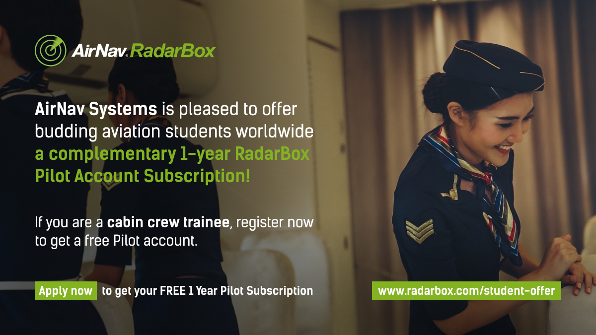 AirNavRadar's tweet photo. If you are a cabin crew trainee, apply now at:
https://t.co/hl9A0VPOKe

#Student #SubscriptionOffer #AirNavRadarBox https://t.co/Ep4aWDXRZ0