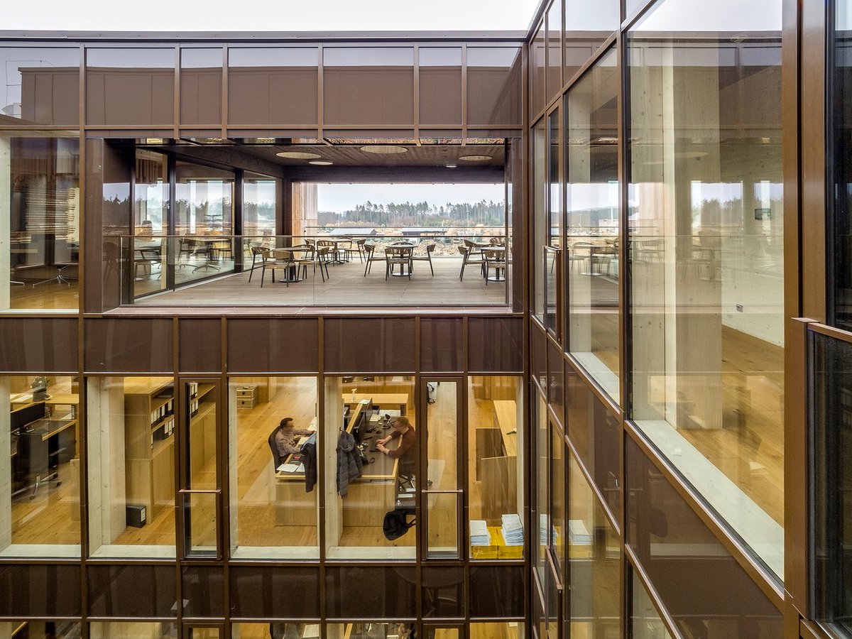 ArchDaily's tweet photo. Hohes Holz Office for the Ziegler Group / Brückner &amp; Brückner Architekten - #Germany 
#Architecture #OfficeInterior #InteriorDesign https://t.co/PYACwYNGF2