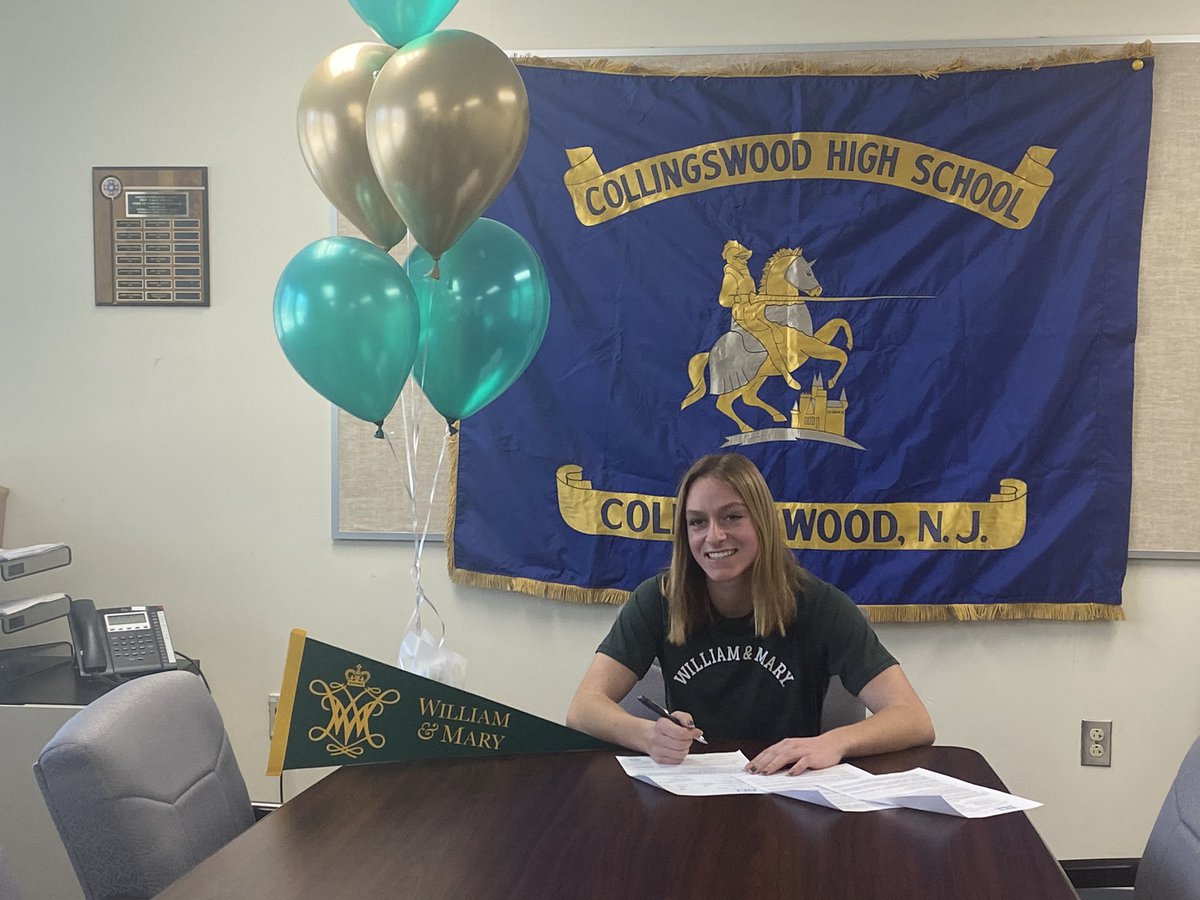 CHSAthletics9's tweet photo. Congratulations to Fiona Basewitz on signing to William &amp; Mary to continue her track and field career! Way to make Colls proud. https://t.co/D0sxc9Q9uw
