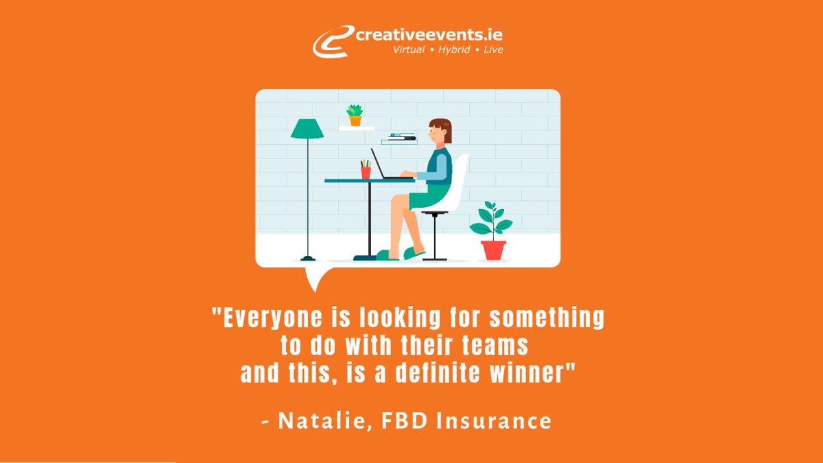 CreativeEvents6's tweet photo. Natalie, from FBD was kind enough to give us a glowing review, telling us, her remote team really enjoyed our Great Games Challenge Virtual Event. Thank you Natalie!
👌

For more information about all of our virtual event offerings, visit https://t.co/aLKVDANgCL today. 😀 https://t.co/ZttjRSGldJ