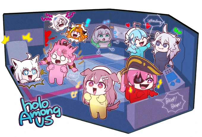 #今月描いた絵を晒そう ホロだらけ! 
