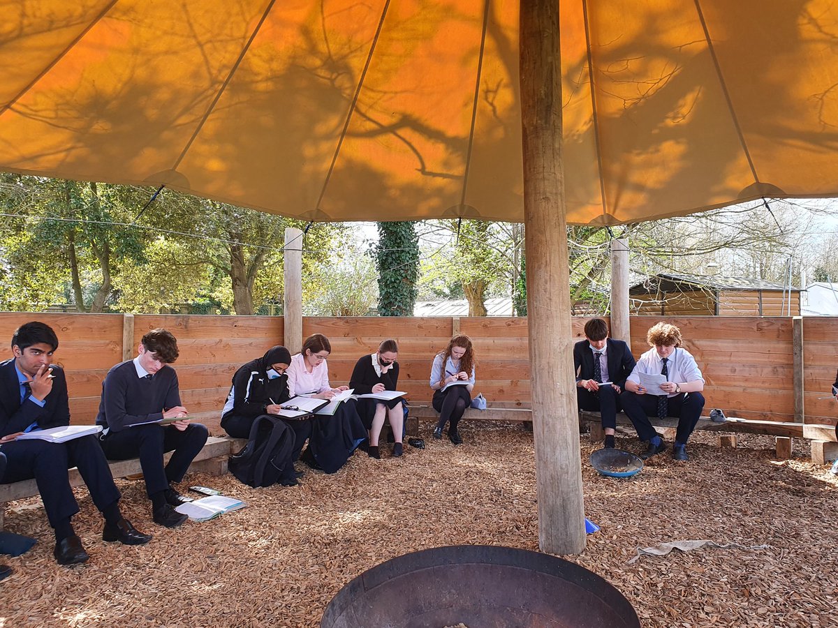 Enjoying the weather......solving electromagnetic induction problems in the outdoor classroom #spring