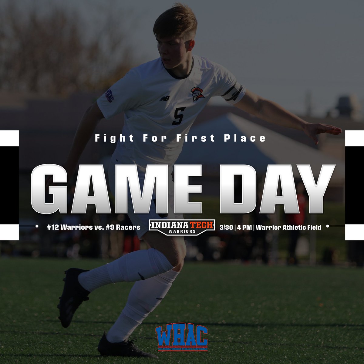 INTechWarriors's tweet photo. We got some major #WHACtion today as @NAIA #12 @INTechMSoccer hosts #9 @UNOHRacers today for control of first place in the @WHACAthletics standings! #WinIT #ThatsWHAC #NAIAMSoccer https://t.co/COPor5LYNo